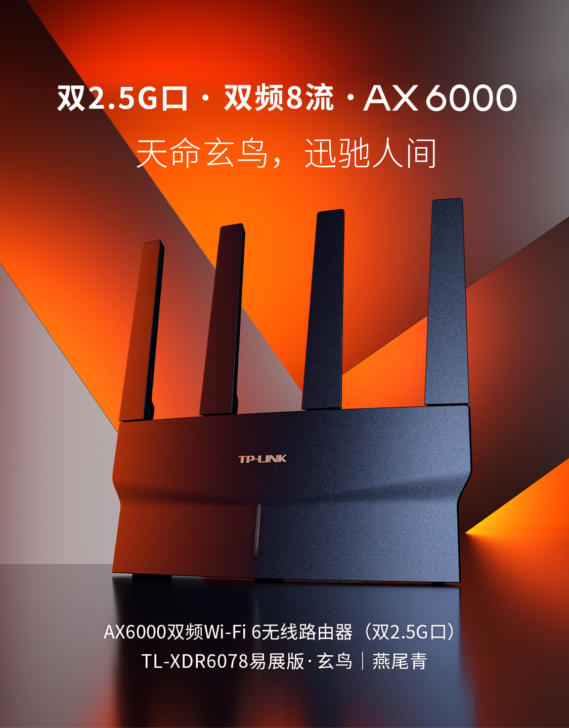 TL-XDR6078易展版- AX6000双频Wi-Fi 6 无线路由器(双2.5G口) - TP-LINK 